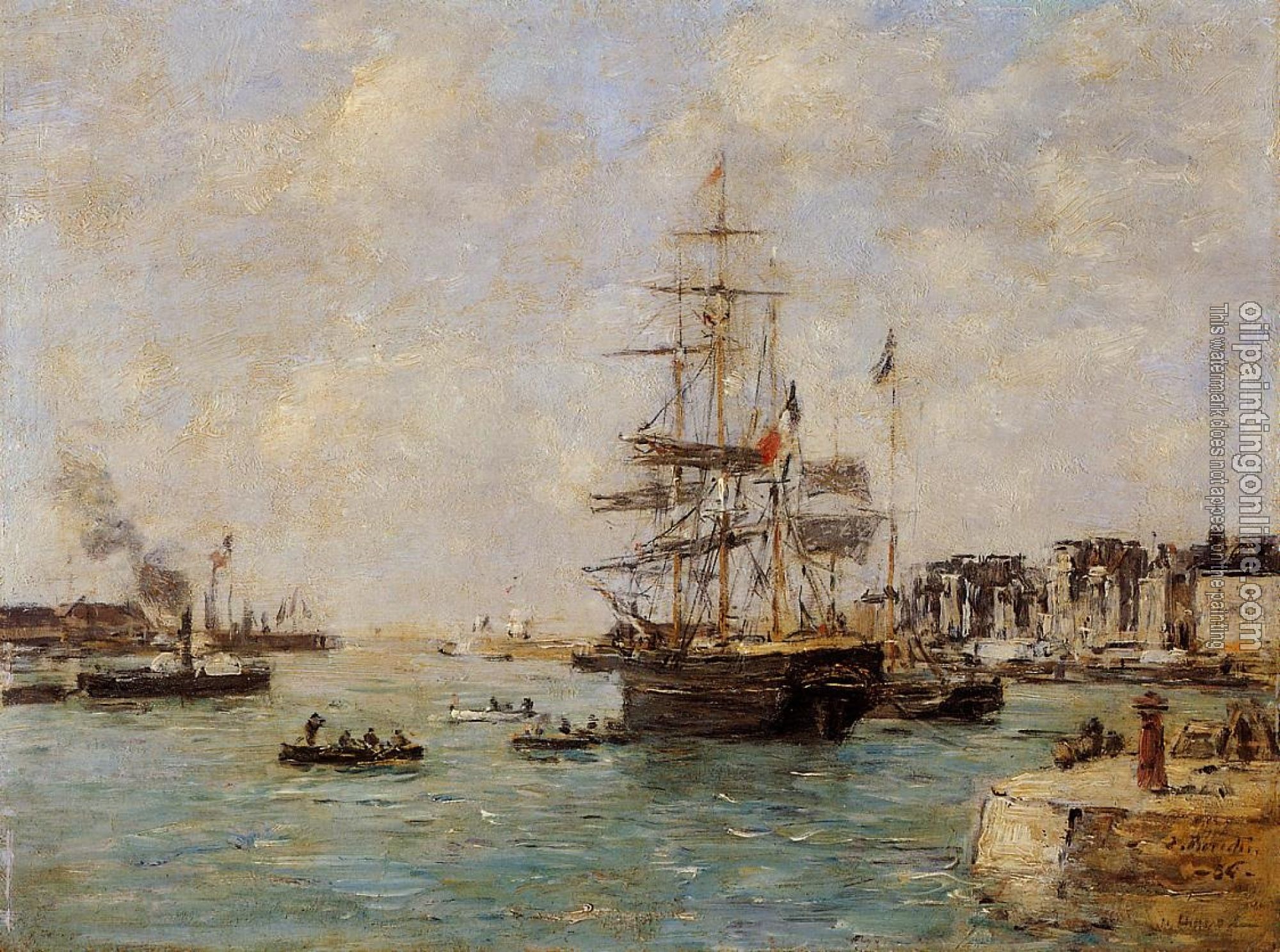 Boudin, Eugene - Le Havre, the Outer Port